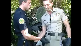 Twosome ass licking gay cops nigh head and bang ass before jizzing their cum stash abundance