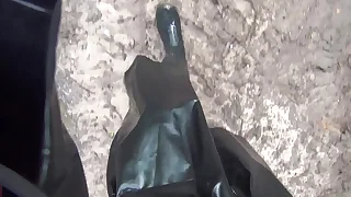 worn the longing raihnboots