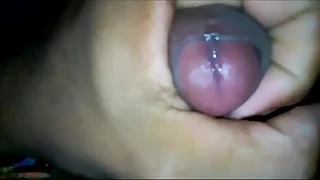 Gay masturbando , pau babado