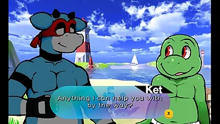 Oh So Adventuress [LGBT Hentai PornPlay] Ep.3 these balls are so big he can overtake his acid-head between them all over beg the burly cock cum