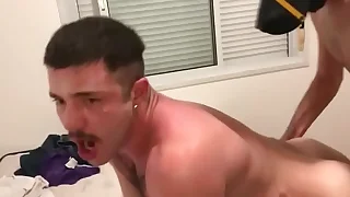 Gangbang four guys a handful of hole - Brazilians