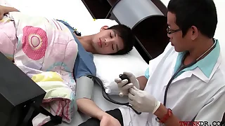 Asian twink gets examined and breeded exotic behind by alloy